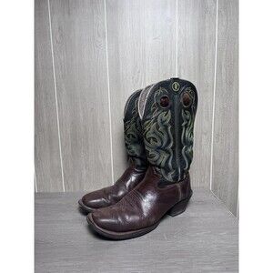 Tony Lama Men's RR2013 Brown Leather Cowboy Western Boots Size 8.5D